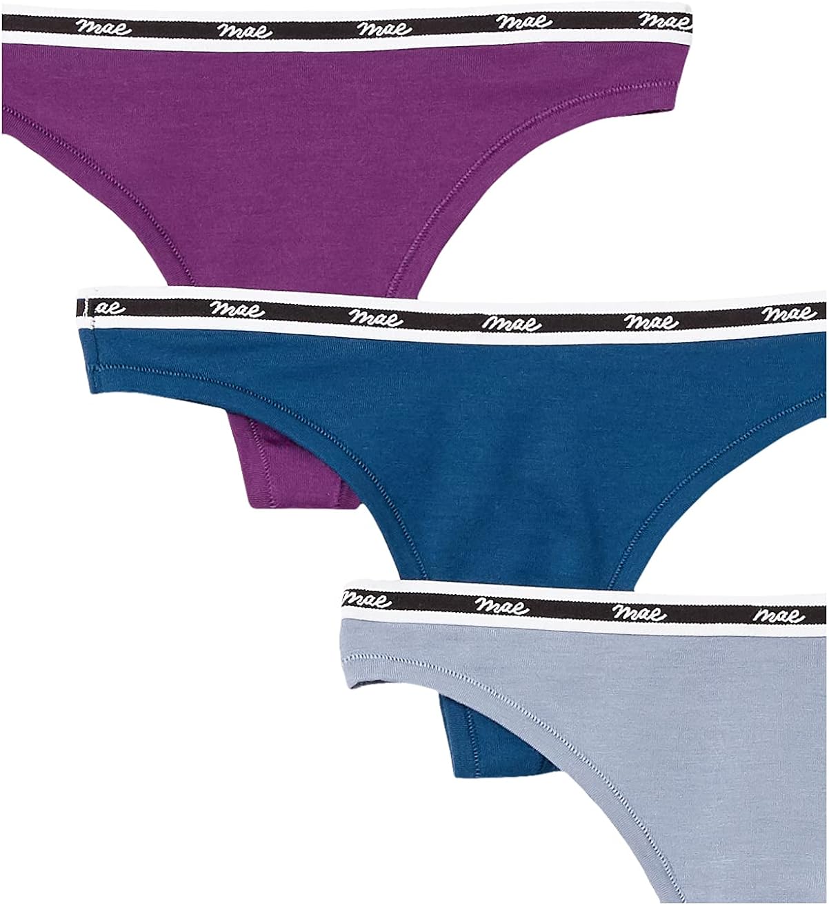 Compre Mae Ropa interior de tanga modal elástica de logo mate para mujer,  paquete 3 online en Guatemala. B076BMTL3B