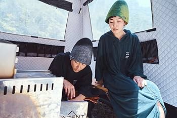 Sauna Camp ダークグリーン フード付き サウナポンチョ　新品未使用 Amazon | SaunaCamp. サウナポンチョ テントサウナ用 アウトドア