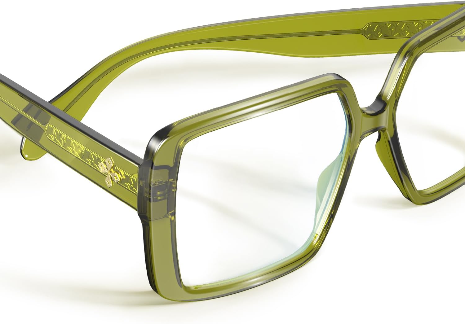 VISOONE Oversized TR90 Blue Light Blocking Glasses Fashion Accessories Non Prescription for Women Harvard - Image 6