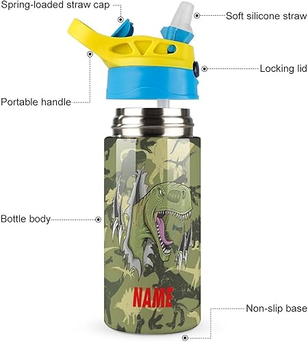 Vista 10 de Botella de agua personalizada con foto para niños, familia, mascotas, botella de agua personalizada para niñas, niños, regalo de cumpleaños y Navidad