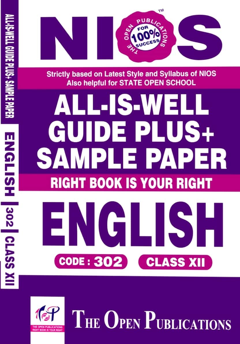 12th English Guide.pdf NIOS Class 12 English 302 New Syllabus English Medium Guide + Sample ...
