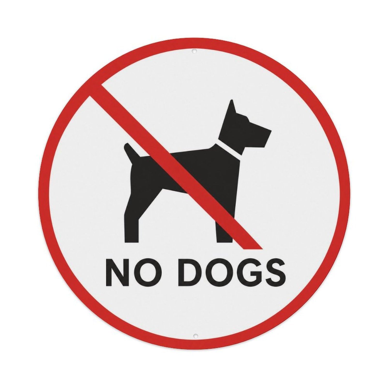 Olyhtr 8X8inch Classic Style Pet Humor Hazard Warning British Heritage Typography Metal Tin Sign