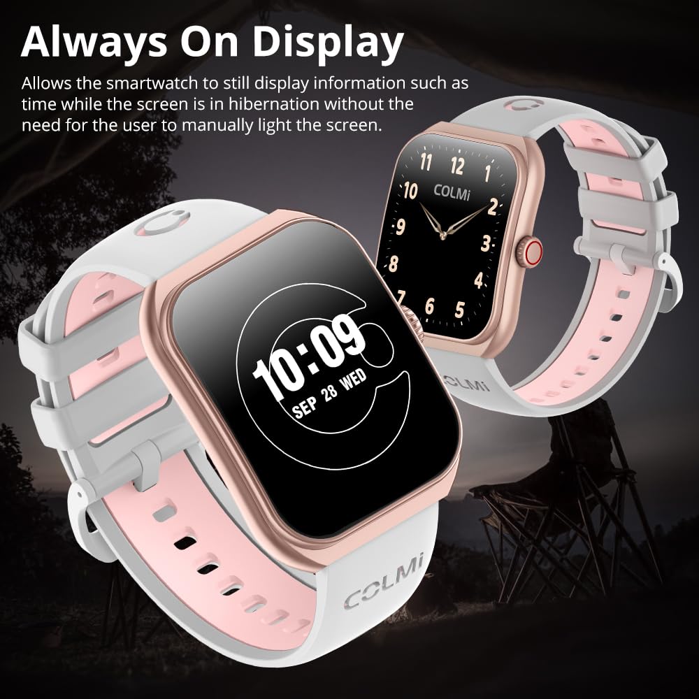 Amazon.com: COLMI P86 Curved Screen Smartwatch, AMOLED Screen
