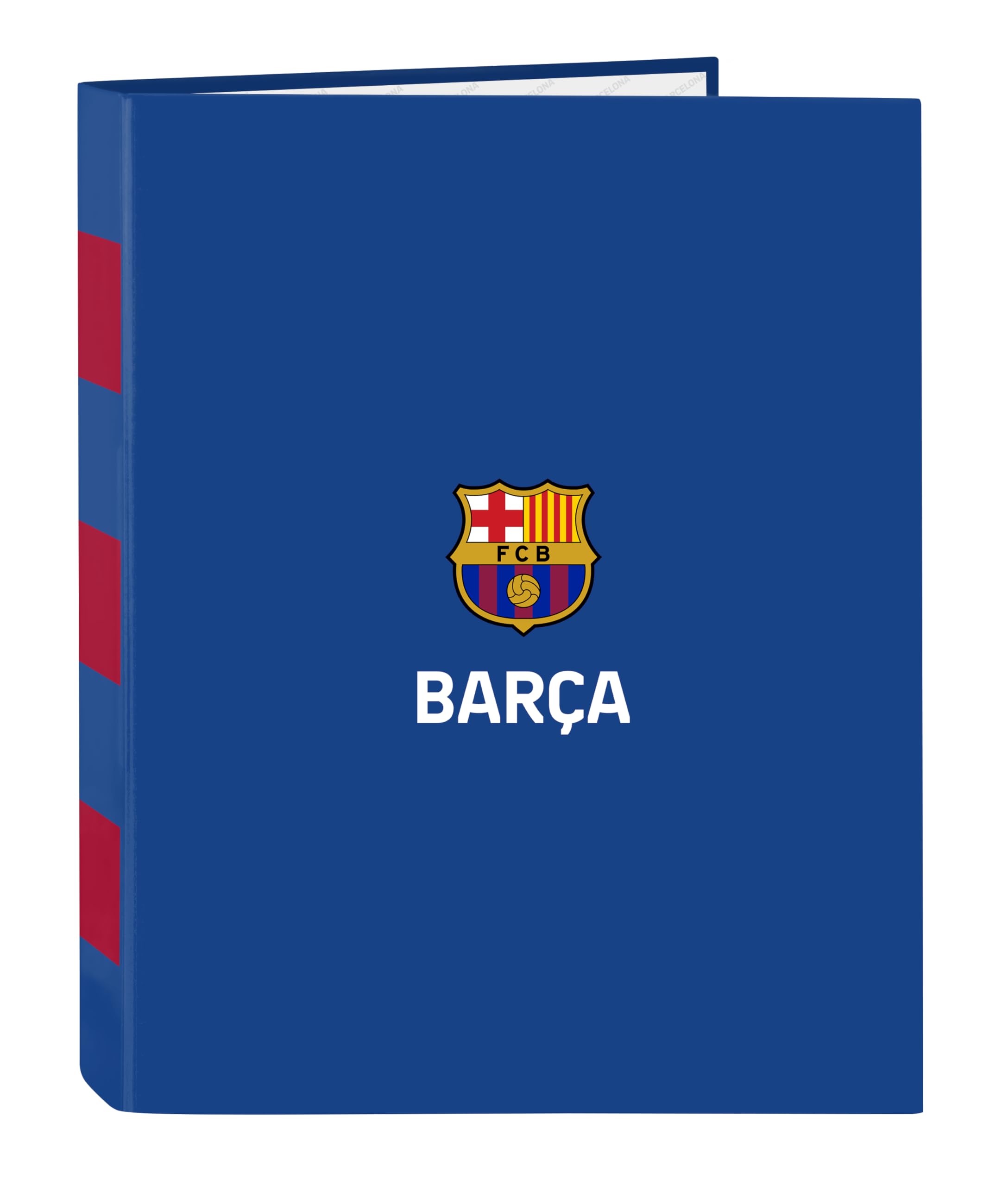 Classeur FC Barcelone Officiel 25/26 - 4 Anneaux, 26,5x33 Cm - Couverture Rigide, Pour école - 2