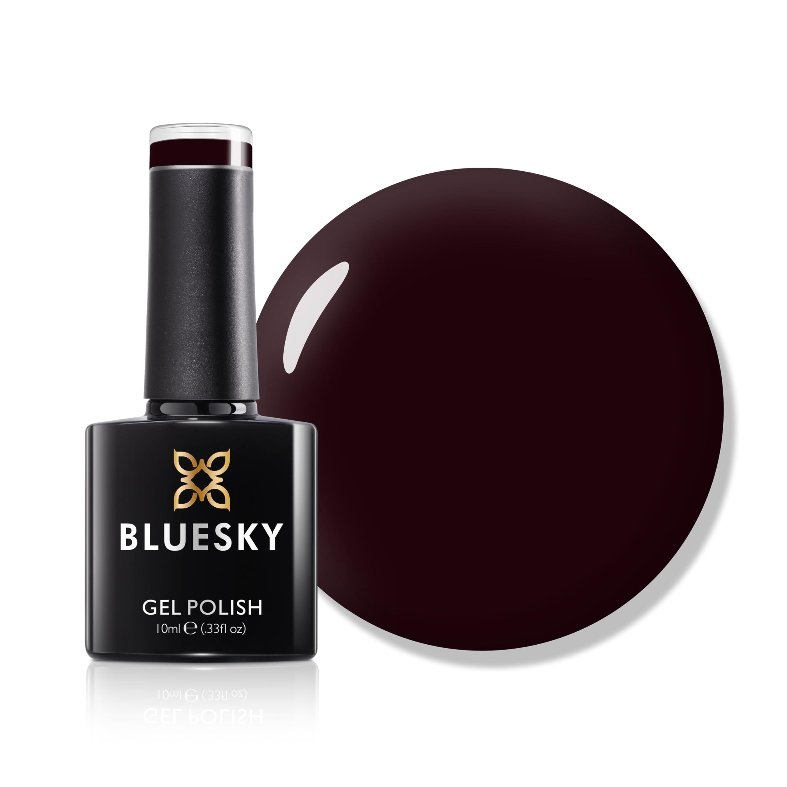 Bluesky Gel Nail Polish, Oxblood, A039, Dark Red, Deep, Blood, Long Lasting, Chip Resistant, 10 ml (Requires Drying Under UV LED Lamp)
