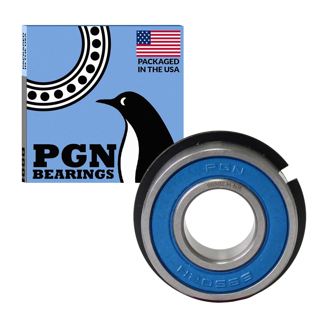 (4 Qty) PGN - 99502HNR Snap Ring & Sealed Ball Bearing - 5/8" x1-3/8 x7/16 - Replacement for Go Kart - Wheel Hub - Mini Bikes and Lawn Mowers
