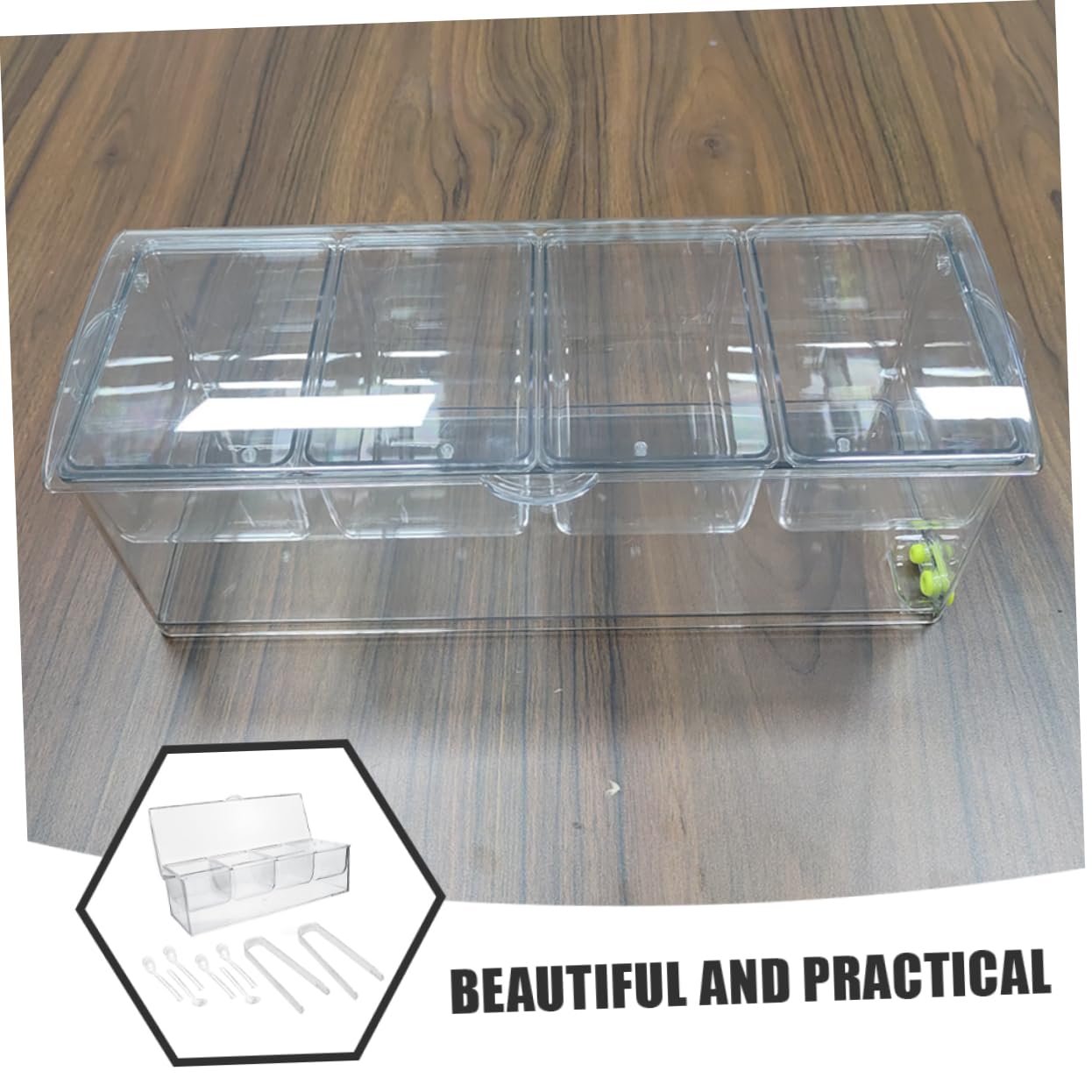 Kisangel Kühlschrankbox Aufbewahrungsbox Küche Organizer Behälter Frischhalten Multifunktional Lagerung Essenszubereitung Trennung Lebensmittel