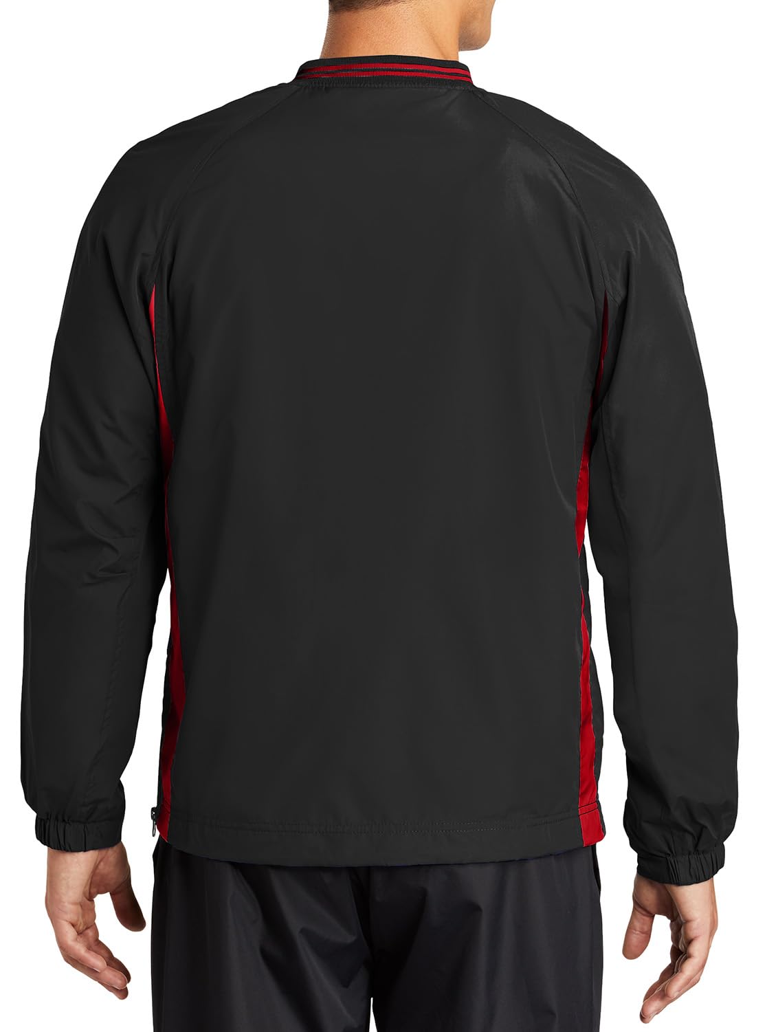 Joe's USA Camisas atléticas de viento raglán con cuello en V para hombre, tallas regulares y grandes, XS-6XL