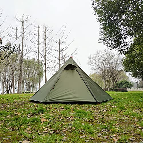 Carpa tipi para 3-4 personas capa doble ligera y resistente miniatura 3