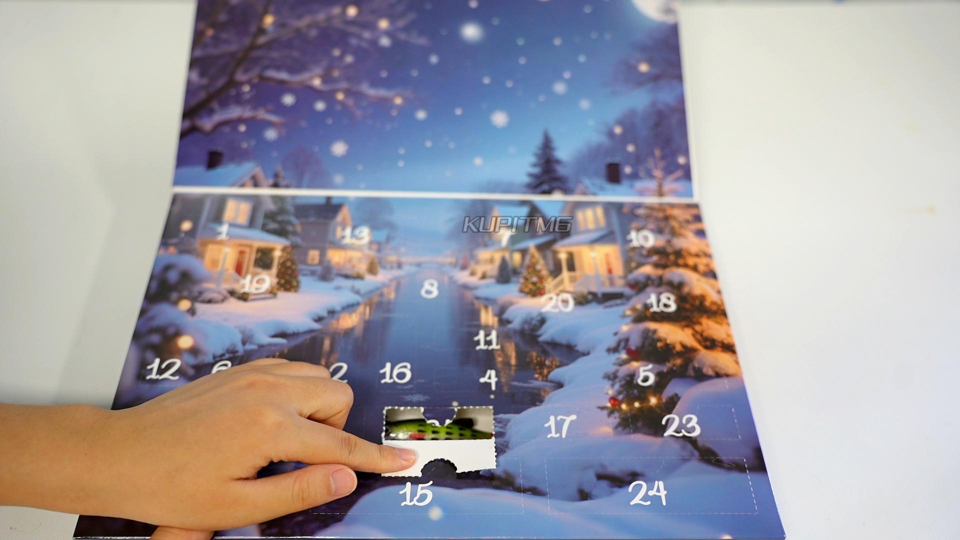 Calendrier Noël Pêcheur Calendrier De L'Avent Pêche 2024 - 24 Leurres Souples Et Durs Pour Carnassiers - Cadeau Original Pour Pêcheurs Calendrier De L'avent Leurre Peche