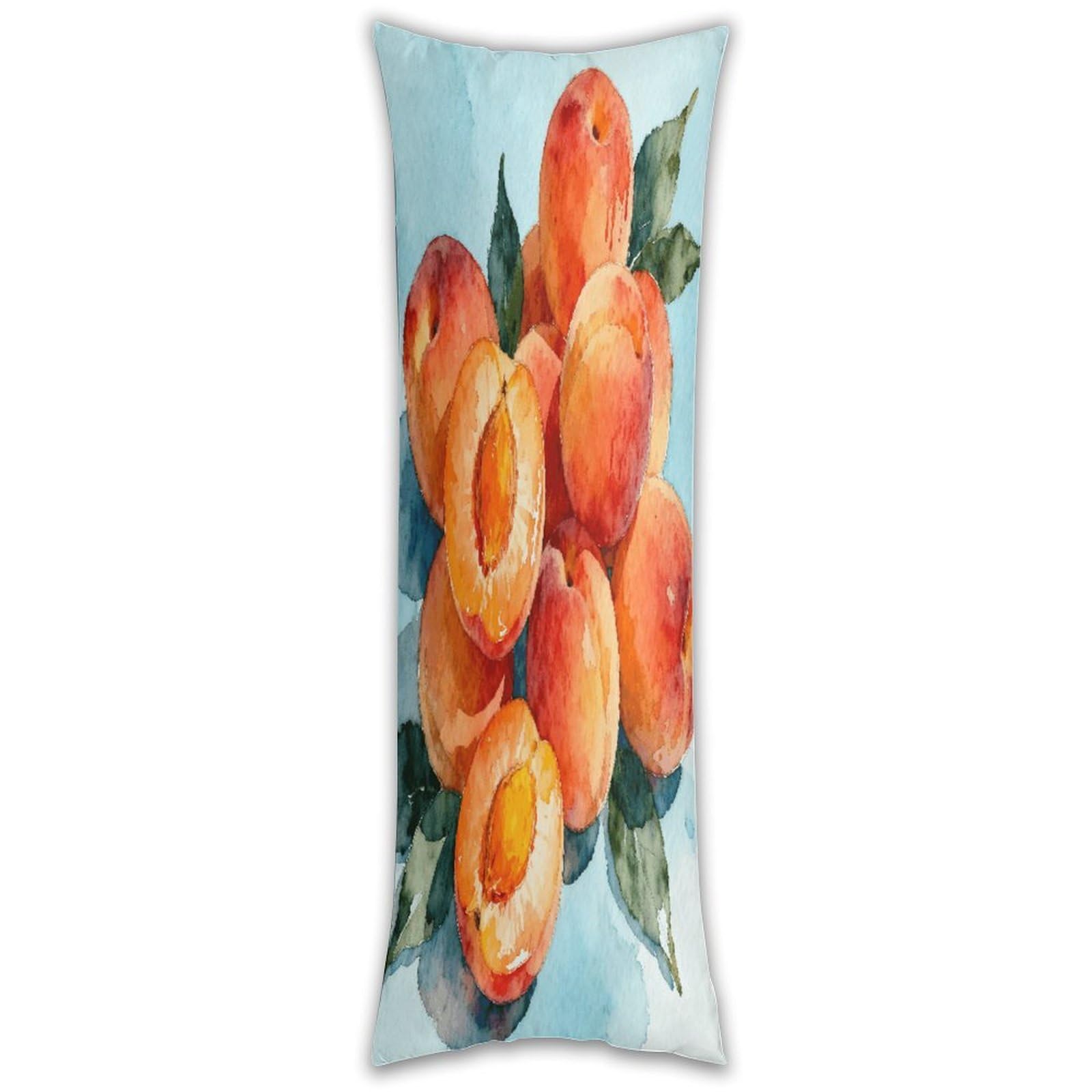 Apricot Pillow Cases Breathable Vertical Long Pillowcase Body Pillowcase with Hidden Zipper Closure Soft and Cozy Pillow Cover 20x54 Inches for Bedroom Couch