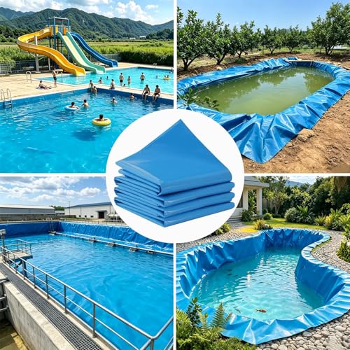 Bâche étang PEHD 8x10m contre les fuites et l'infiltration d'eau