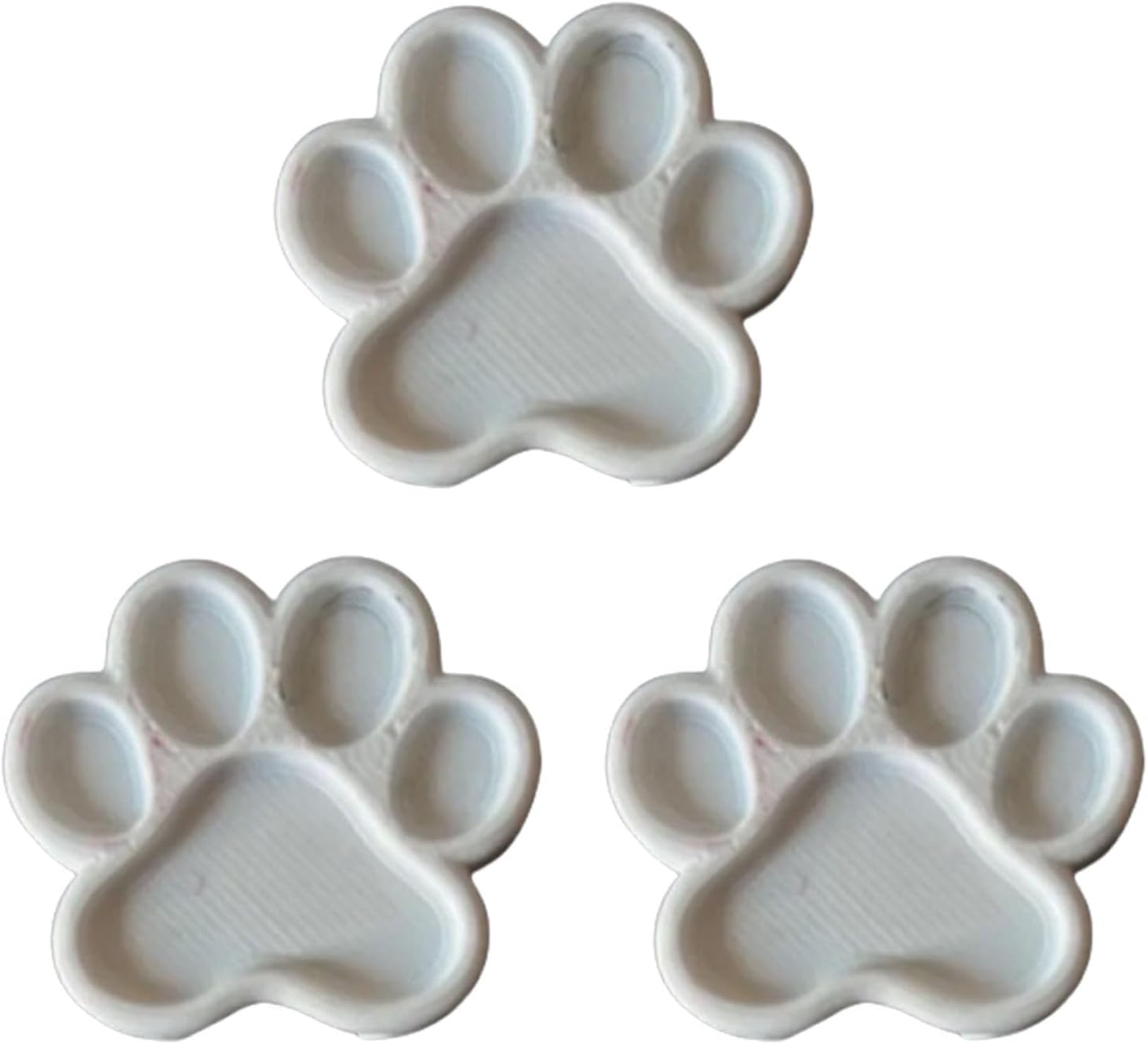 3Pcs Small Shaped Finger Palette 5 Wells Paint Mixing Tray for Outdoor Sketching Oil Acrylic Watercolor Painting Painting Accessories