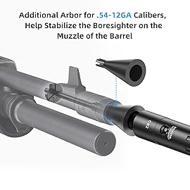 EZshoot Bore Sight Laser Kit Bright Red Laser BoreSighter with Big Button Switch for .17 to 12GA Caliber
