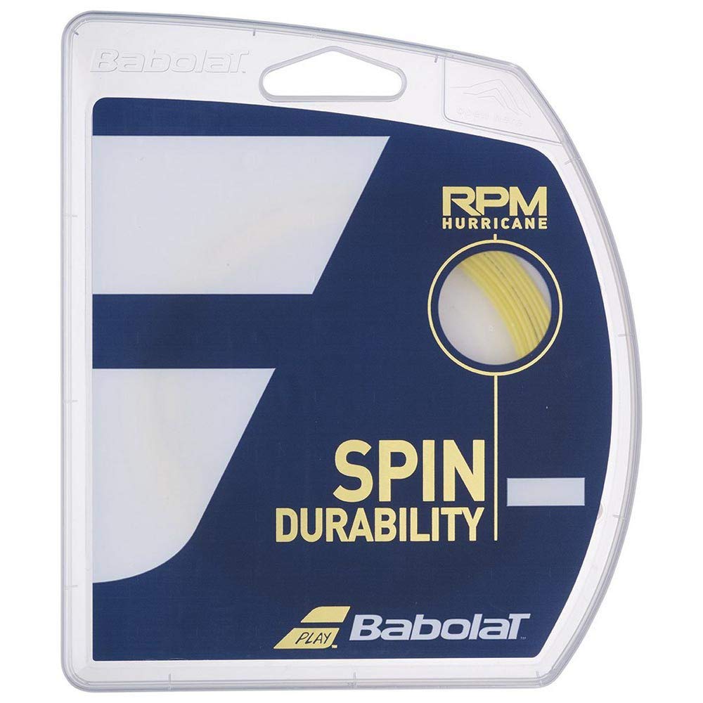 Babolat Unisexe - RPM Hurricane Jeu de Cordes de Tennis 12m Jaune 1.20