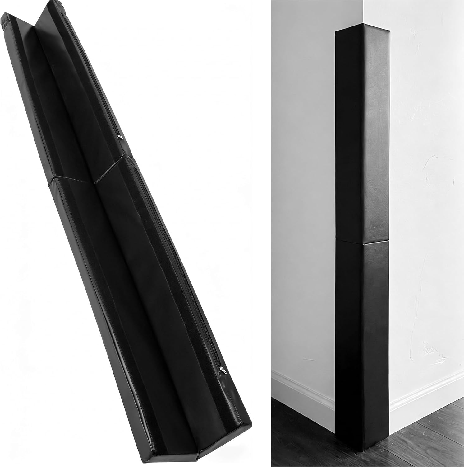 Heavy Duty Wall Corner Guards & Edge Protector, 6ft Wall Corner Protective Safety Padding, All Weather 2 Sides Wall Corner Pad for Gym, Basketball Court, Home, Garages, Kindergarten, Playroom