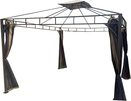 Garden Winds Replacement Canopy Top Cover for Aldi Gardenline 2018 Gazebo- Standard 350 - Will NOT FIT Any Other Model - Please Make Sure Frame Design Matches