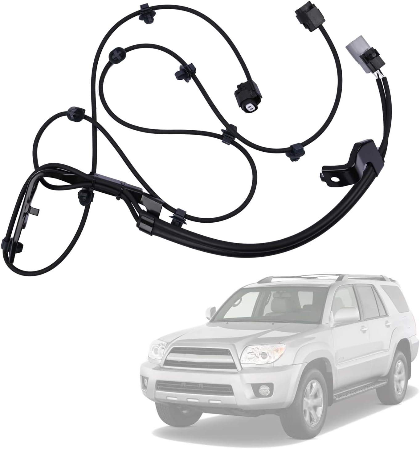ABS Wheel Speed Sensor Wiring Harness 89516-60090 Toyota 4Runner FJ Cruiser/Lexus GX470 2003-2009 Replacement 8951660090 Skid Control Side Slip Control Sensor Wire Rear Right & Left
