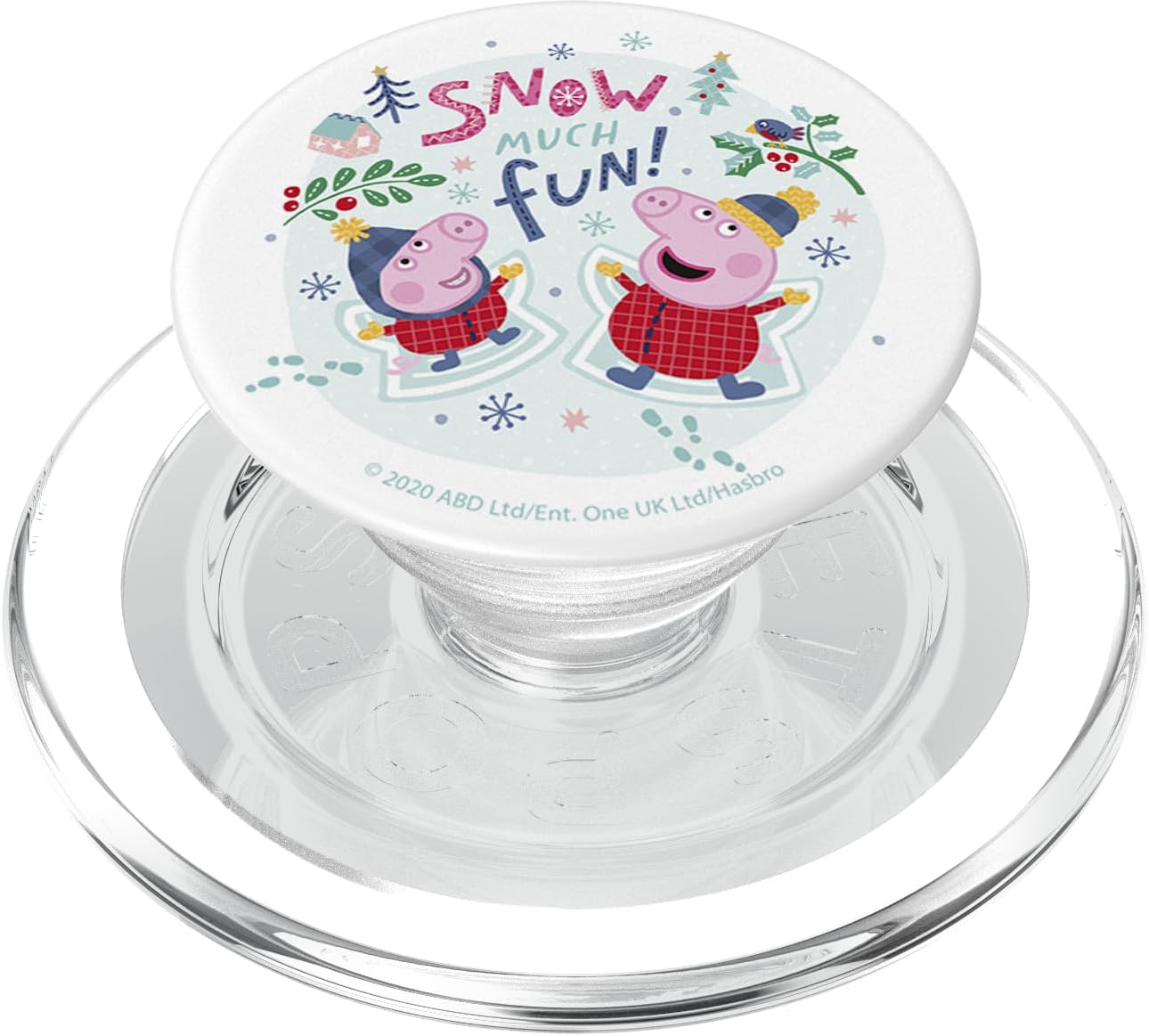 Peppa Pig Snow Much Fun PopSockets MagSafe PopGrip for iPhone