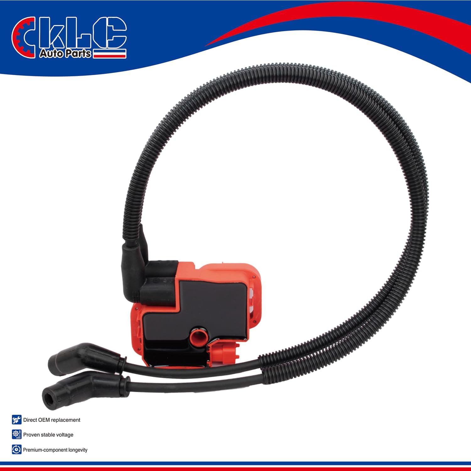 KLC Performance Ignition Coil and Spark Plug Wire Cap 420266070 420464158 278001546 For Can Am Bombardier Commander Outlander Renegade Maverick 500 570 650 800 800R 1000 1000R TRAXTER 500 650