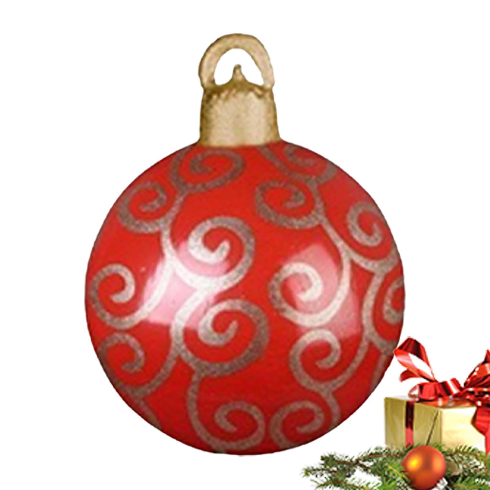 Boules de Noël gonflables pour l'extérieur géantes de 61 cm pour jardin