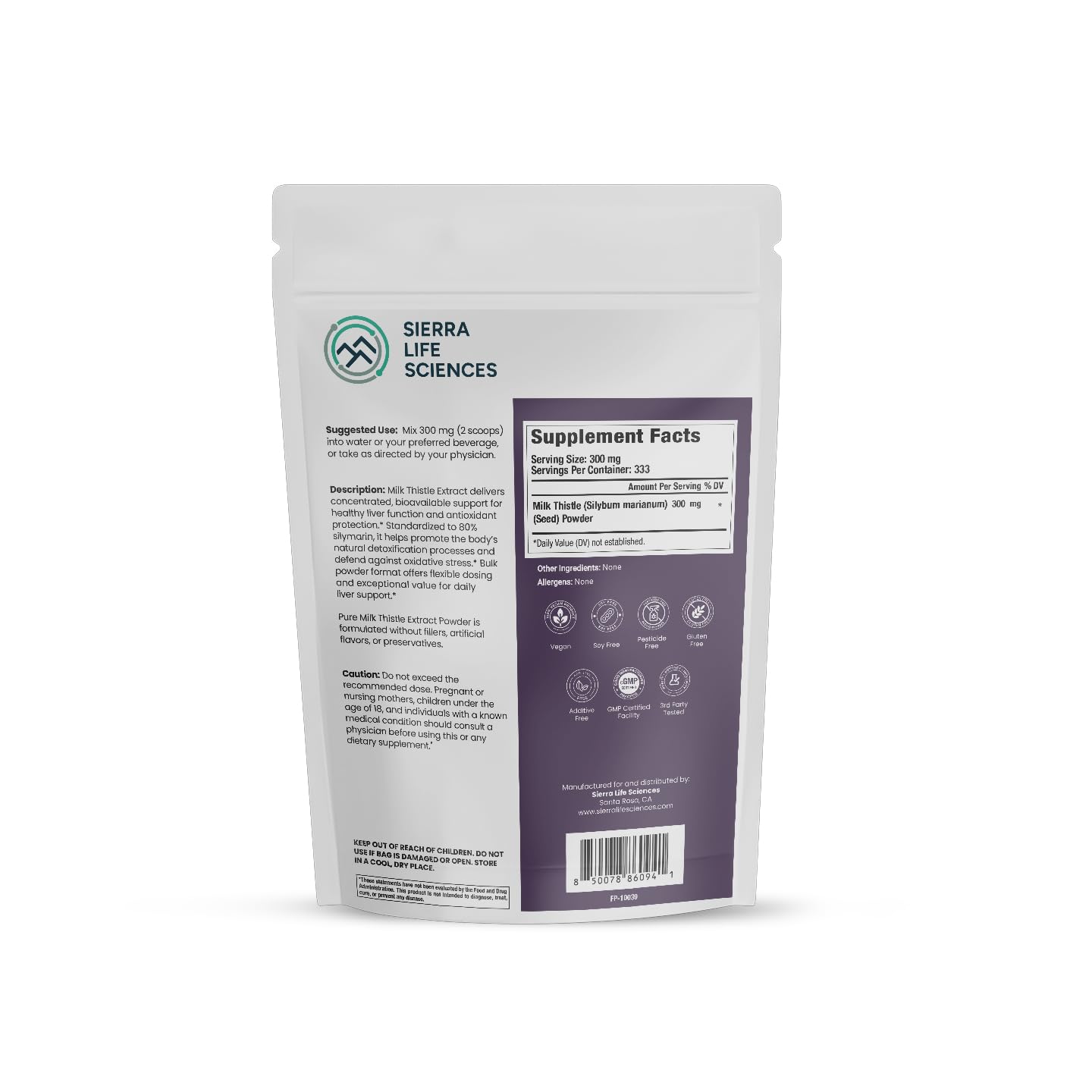Milk Thistle Extract Powder Bulk (100g, 333 Servings) — Amazon image 8
