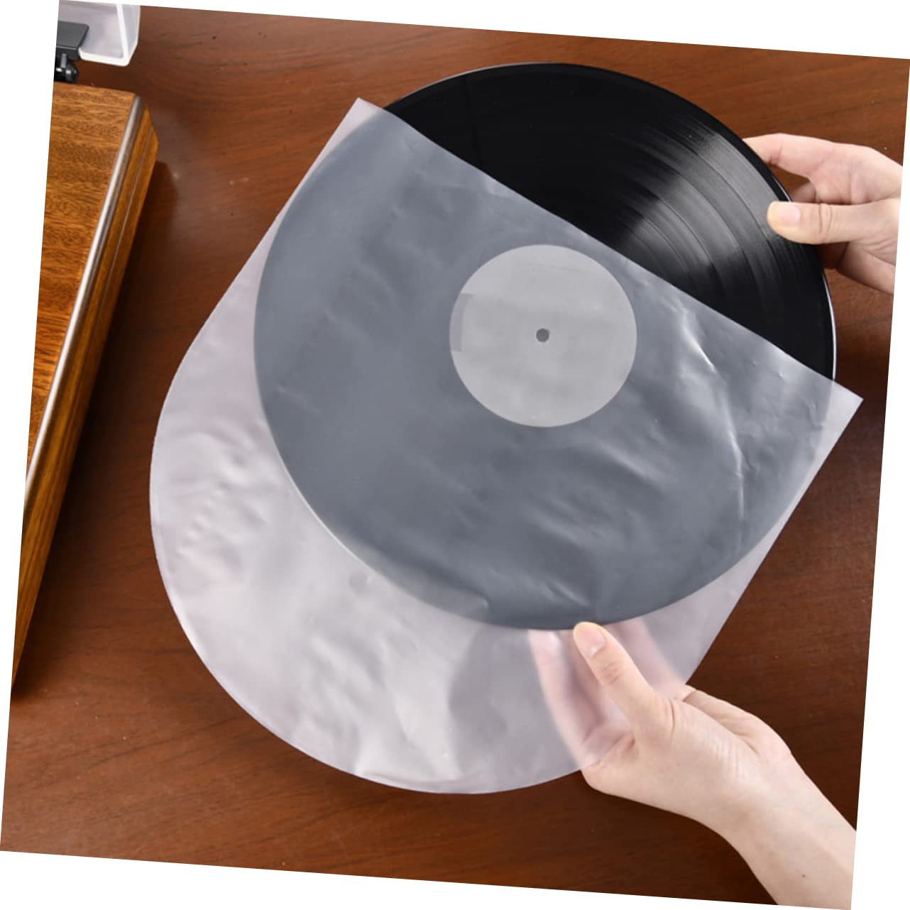 PRETYZOOM 500 Pezzi Borsa Per Musica In Vinile Trasparente Forniture Per In Vinile Vinili Copertine Di Album Record Di Borse Di Protezione Disco In Vinile Manica Disco