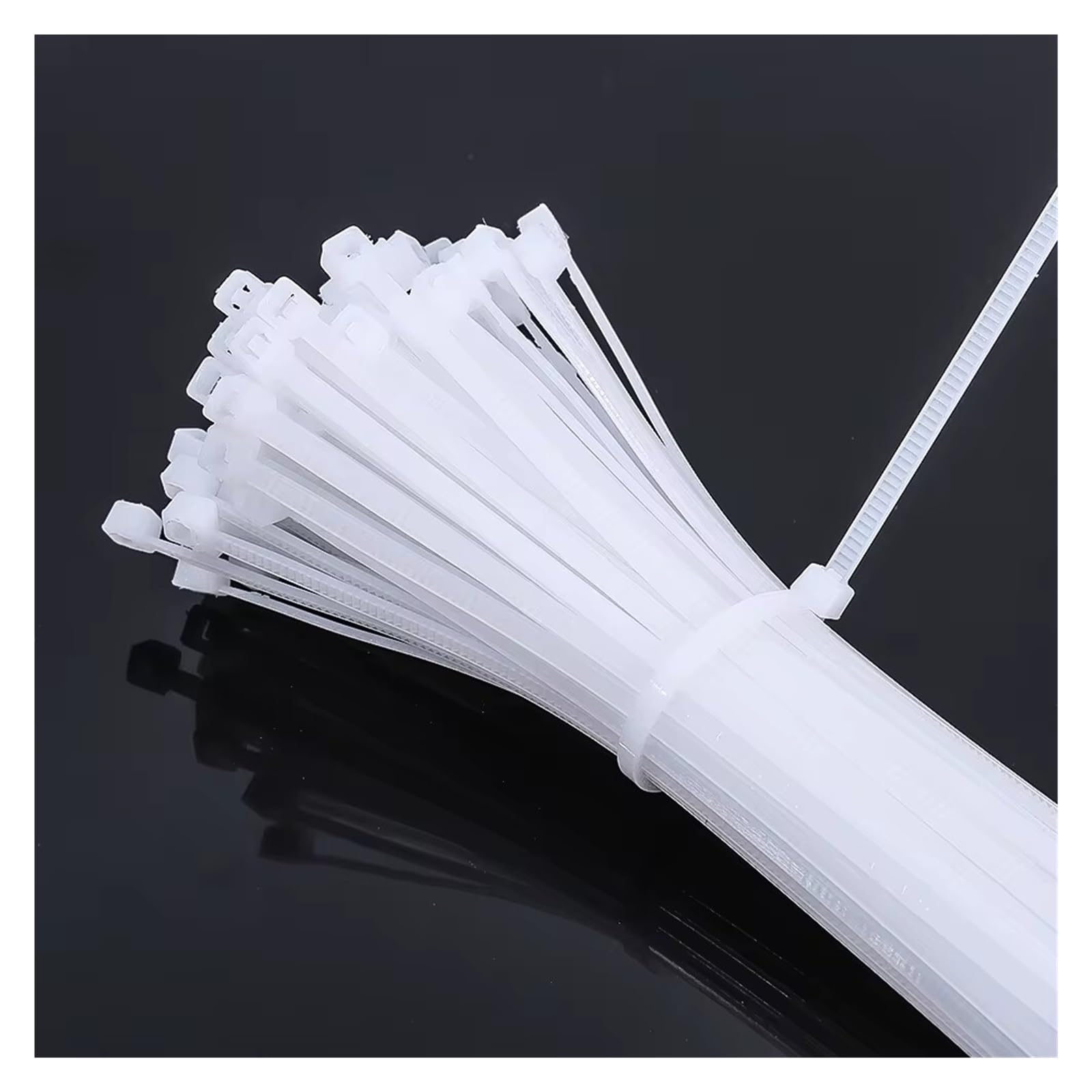 Lazo de nailon de plástico autoblocante, envolturas con cremallera, juego(3.5x150 mm)