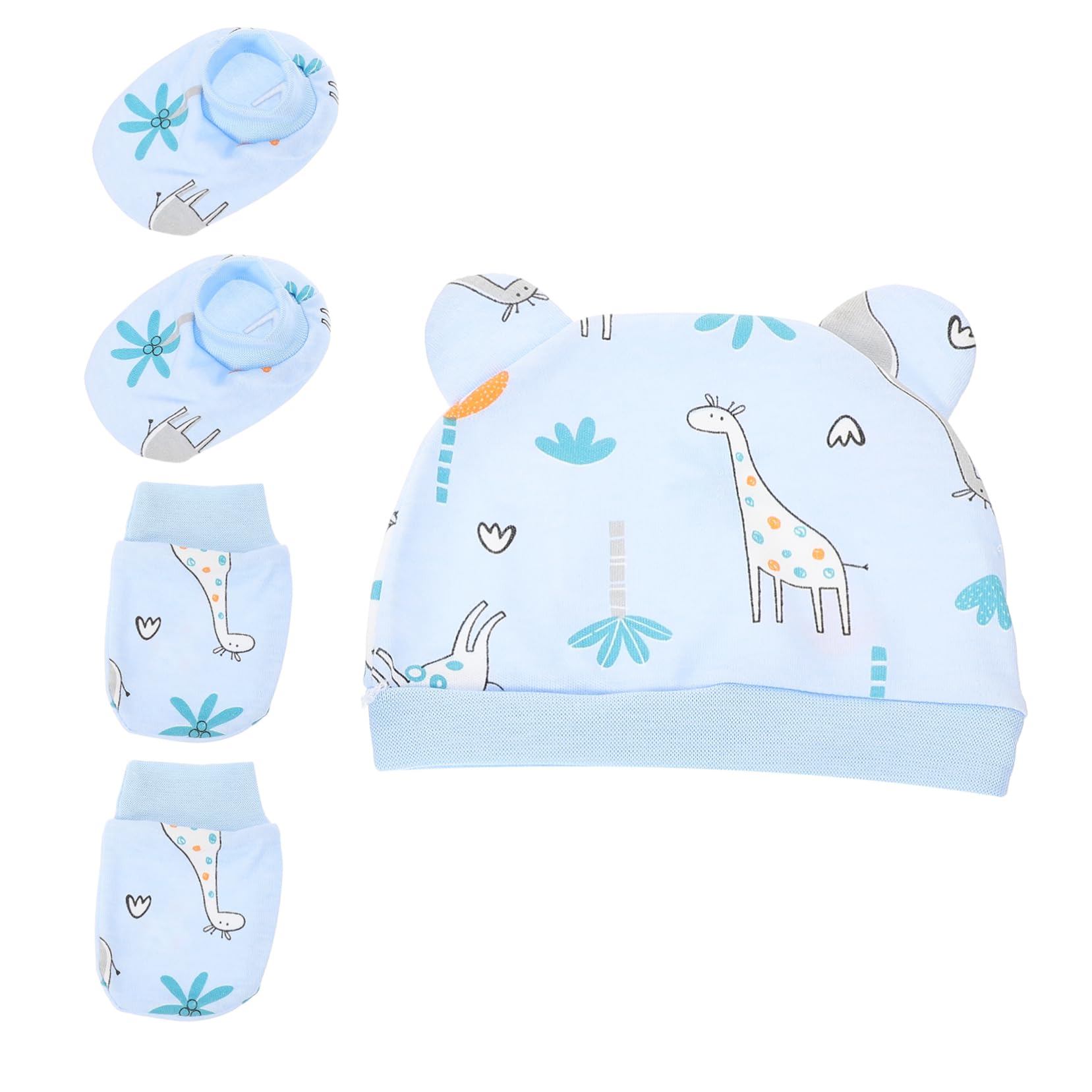TOYANDONA Recién Nacido Tres Recién Nacido Sombrero Guantes Sombrero De Bebé Bebé Sombrero Sombreros Recién Nacido Calcetines Calcetines De Bebé Niño Calcetines Mitones Para Niño Recién