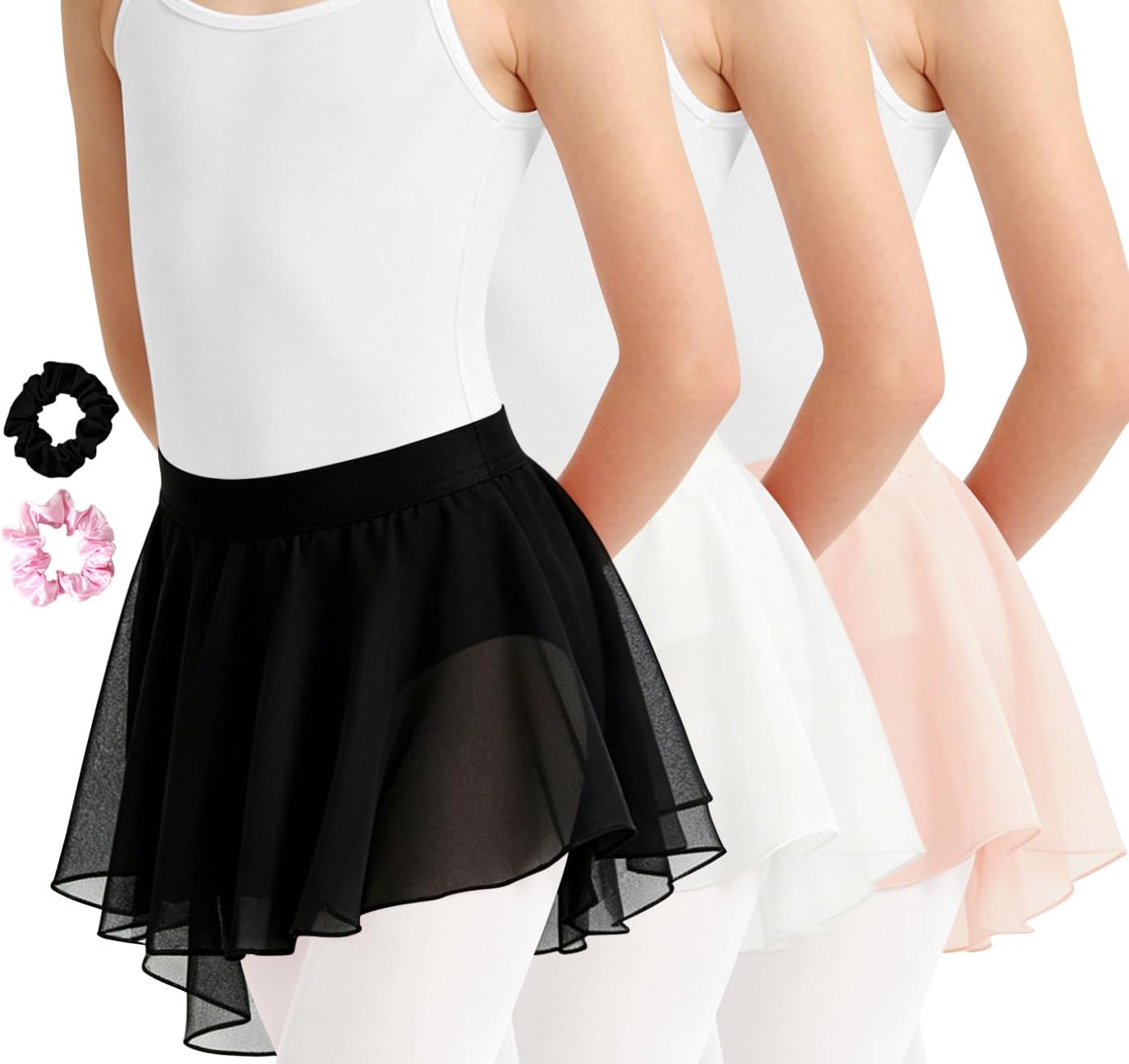 Girls Ballet Skirt Toddler Chiffon Dance Skirt