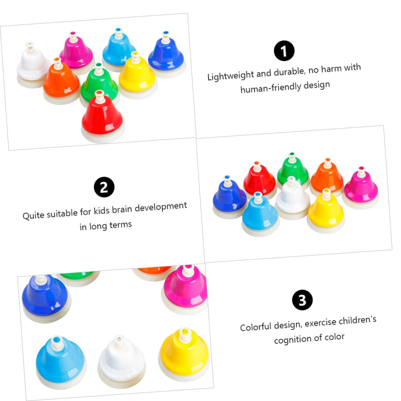 Campana de Ocho Tonos 1 Juego de Acero Inoxidable para Niños