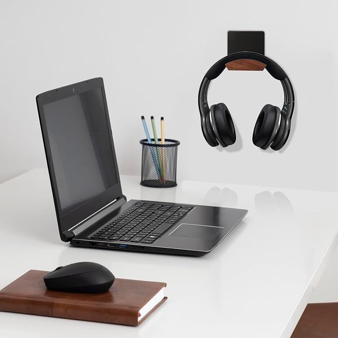Soporte Magnético para Auriculares de Madera Nogal y Aluminio miniatura 6