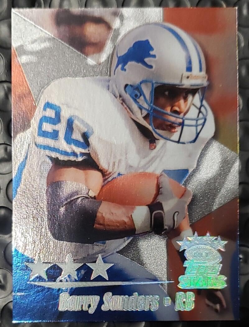 1999 Topps Stars Three Star #13 Barry Sanders Detroit Lions Football Card NM-MT