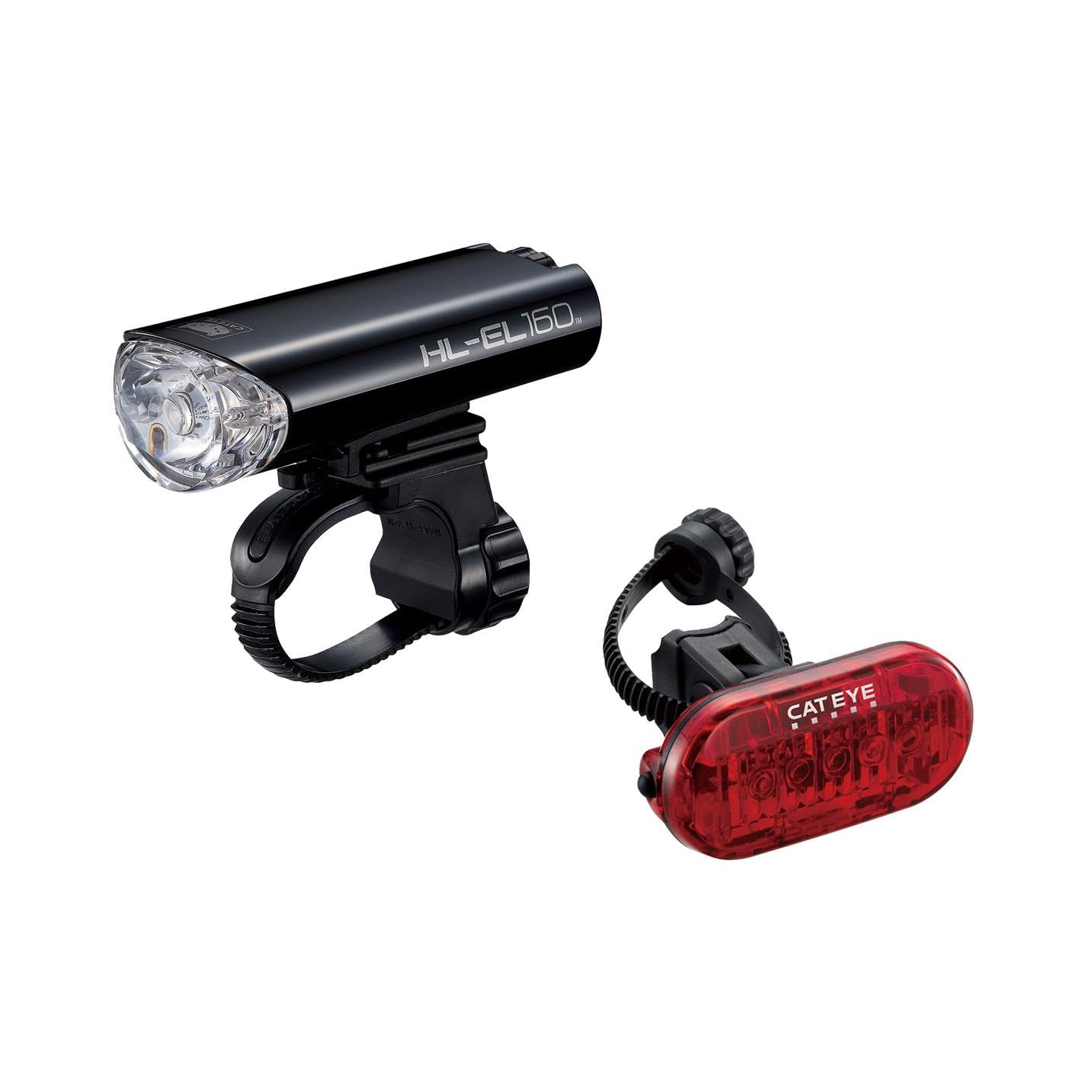 Sponsored Ad – Bike Lights Set - 160 Lumen LED Front Bicycle Light Front and Back with OptiCube Lens | Multiple Modes, Long Runtime MTB | Cycling Lighting | EL-160/Omni 5 | CatEye Bike Accessories