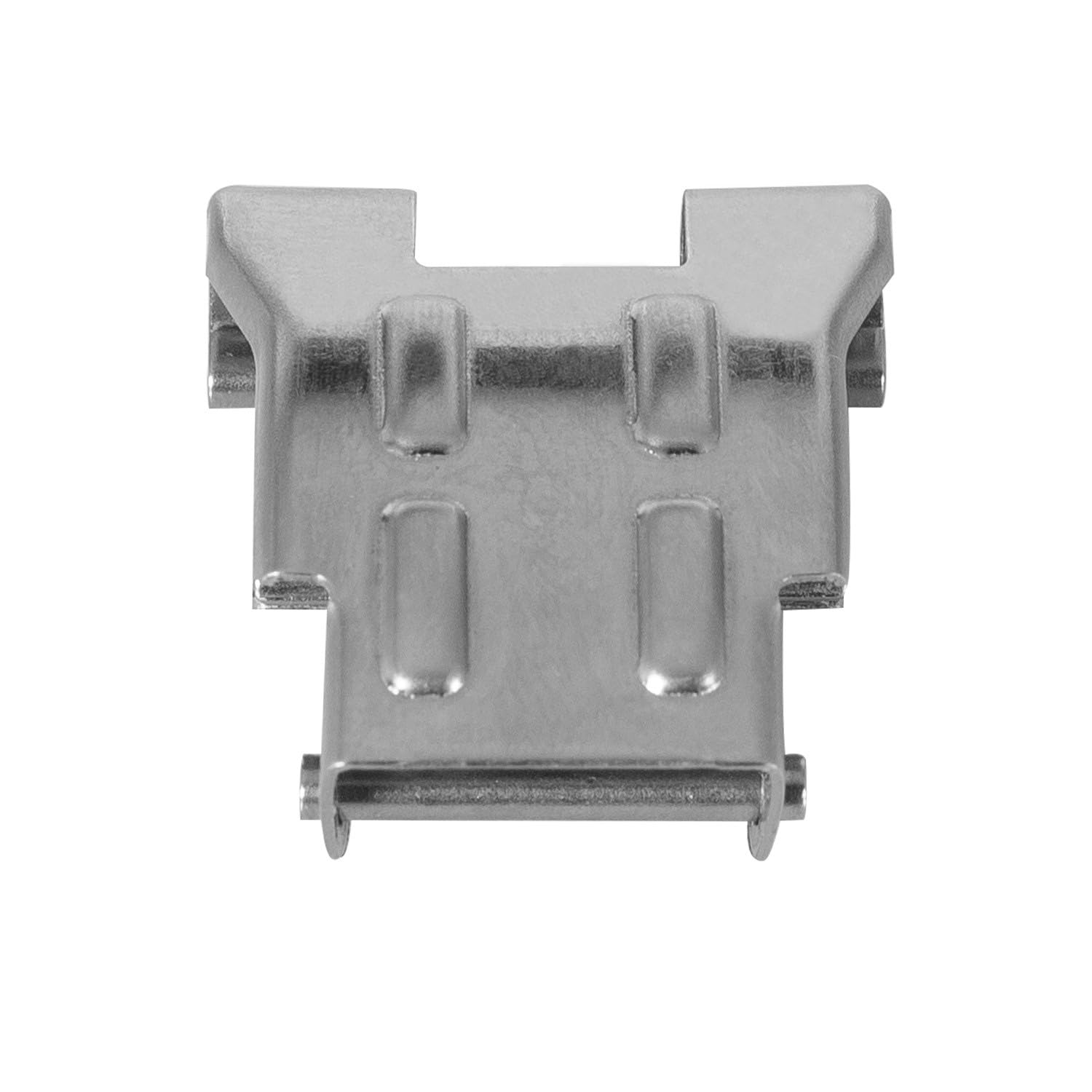 LEDKIA LIGHTING - Metall Befestigungsklammer | Für Feuchtraum Wannenleuchten | Wasserdicht | Langlebig | Kompakt 11x29x25mm, Silbern, Metall