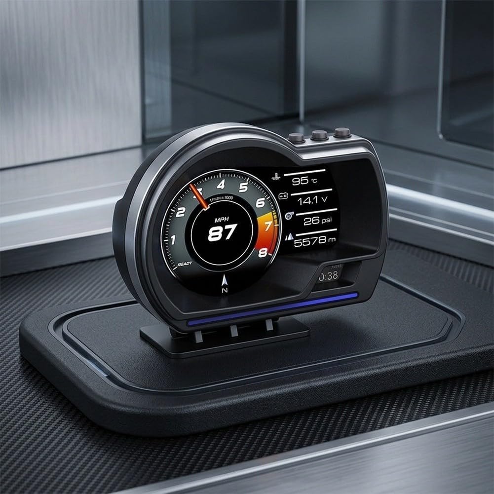 P6 Head Up Display Iron ABS Material para obd2 para gps System