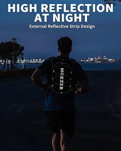 Miniatura 7 de Chaleco de hidratación para correr con una vejiga de agua de 2 litros, mochila de agua ligera para correr, senderismo, ciclismo, maratón, sendero