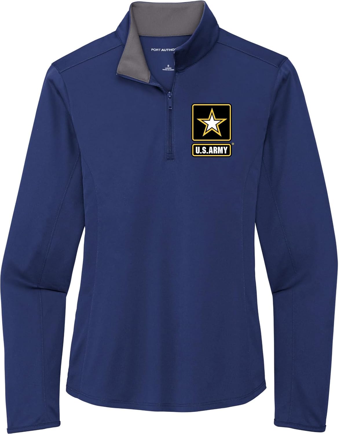 US Army Ladies 1/4 Zip Silk Touch Performance Shirt