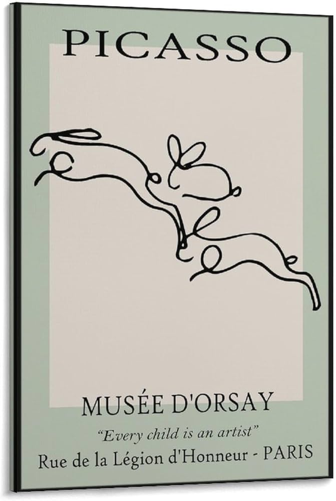 Amazon.co.jp: パブロ・ピカソ ポスター ライン ウサギ ポスター 印刷 Amazon.co.jp: パブロ・ピカソ ポスター ライン ウサギ ポスター 印刷