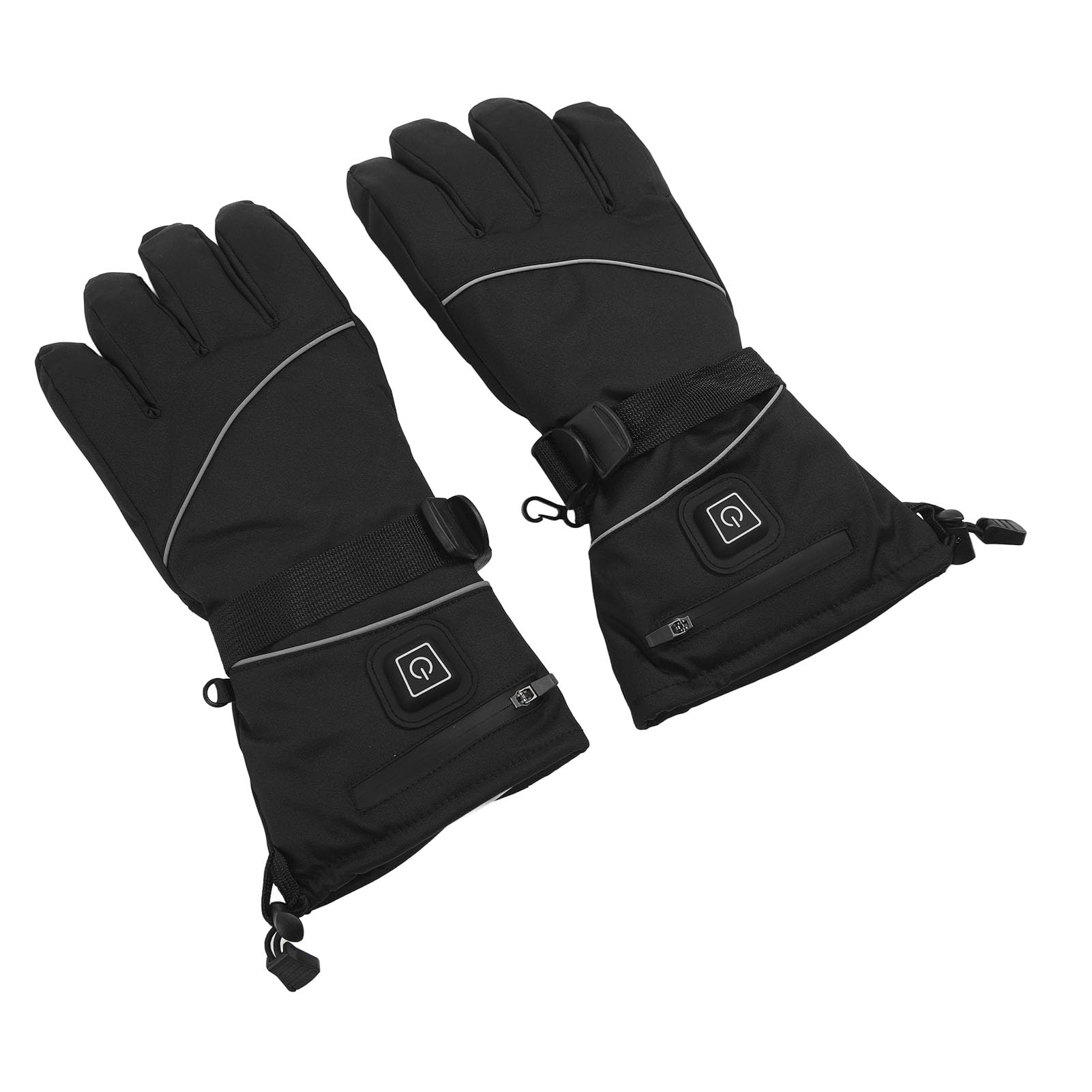 Guanti riscaldati USB per uomo e donna, 3 livelli regolabili, per esterni, interni, elettrici, riscaldati, per arrampicata, escursionismo, ciclismo, colore nero