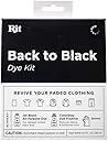 Rit Dye Back to Black Kit – Includes Jet Black All Purpose Dye, ColorStay Dye Fixative, & Gloves – Restore Faded Fabrics
