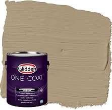 Exterior Paint + Primer: Beige/Stony Creek, One Coat, Satin, 1-Gallon