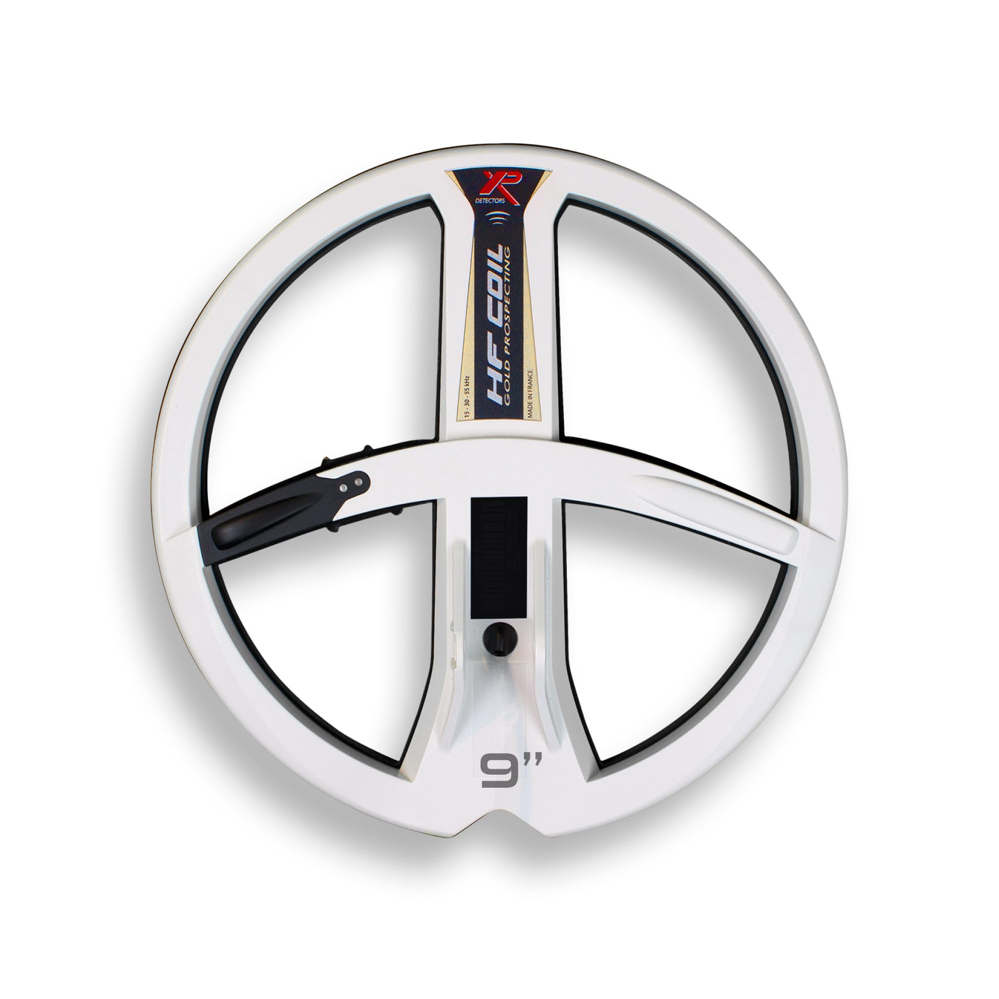 XP METAL DETECTORS 9" High Frequency Coil with 21 Frequencies Compatible with Deus and ORX detectors, Delivered with Coil Cover, Lower Stem, screwing kit and Battery (D01HF)