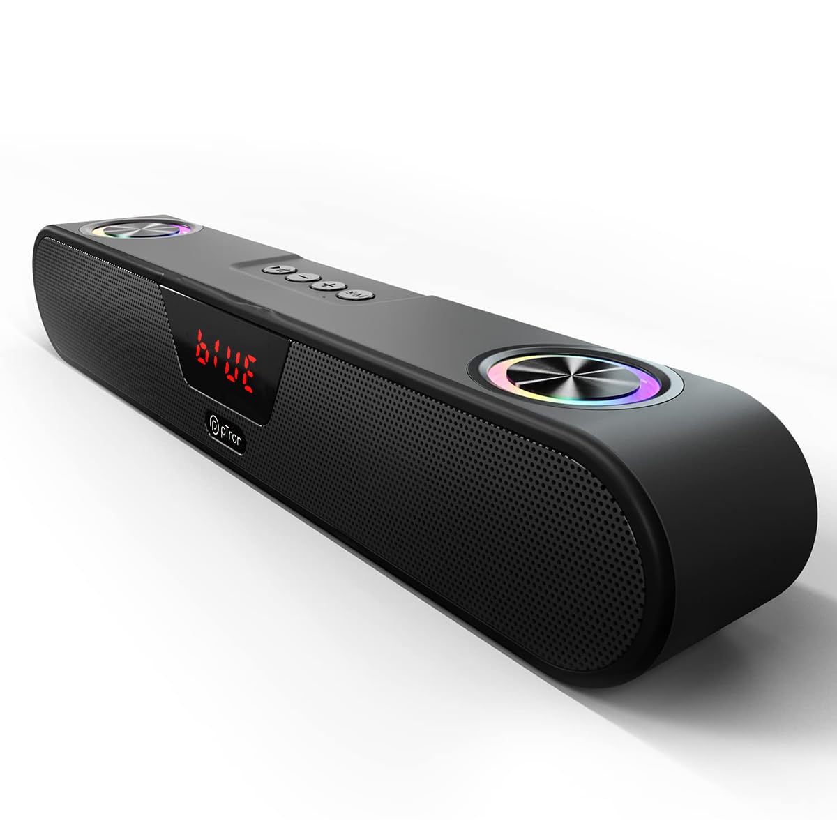 (Refurbished) pTron Fusion Concert 24W Bluetooth Soundbar Speaker, Powerful Sound, RGB Lights, Soundbar for Phone/TV/Laptop/Tablets/Projectors, BT5.3/FM Radio/Aux/TF Card/USB Playback & TWS Function (Matt Black) (B0DBF1JHXM) Amazon Price History, Amazon Price Tracker