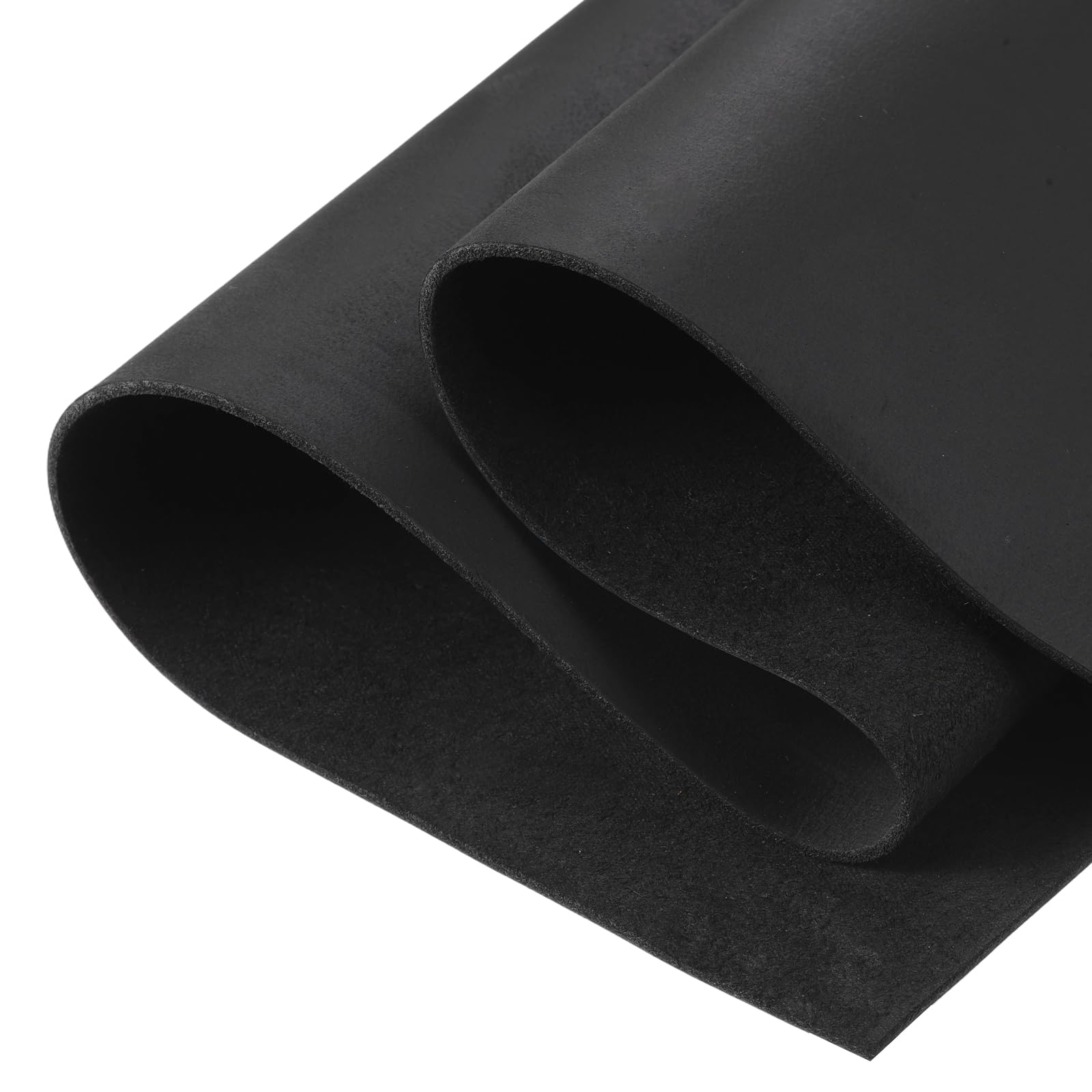 sourcing map Genuine Leather Sheets, 10" x 14" 4-5 oz (1.8-2mm) Thick Full Grain Leather Sheet Tooling Precut for Carving Engraving Molding Embossing Stamping, Black