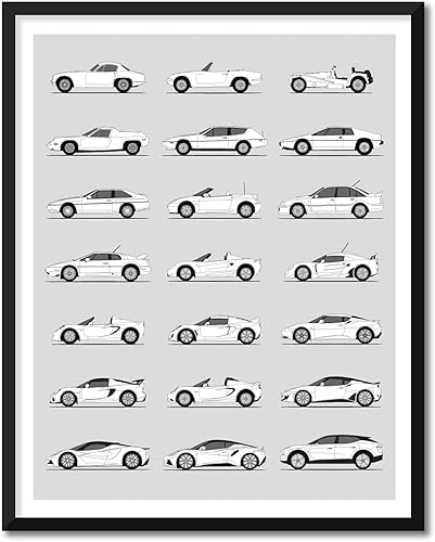 Miniatura 144 de Handmade Poster compatible with Chevy Print Wall Art Handmade Decor of the Best of Chevy Generations History Evolution 8x10" (Unframed) Satin Print