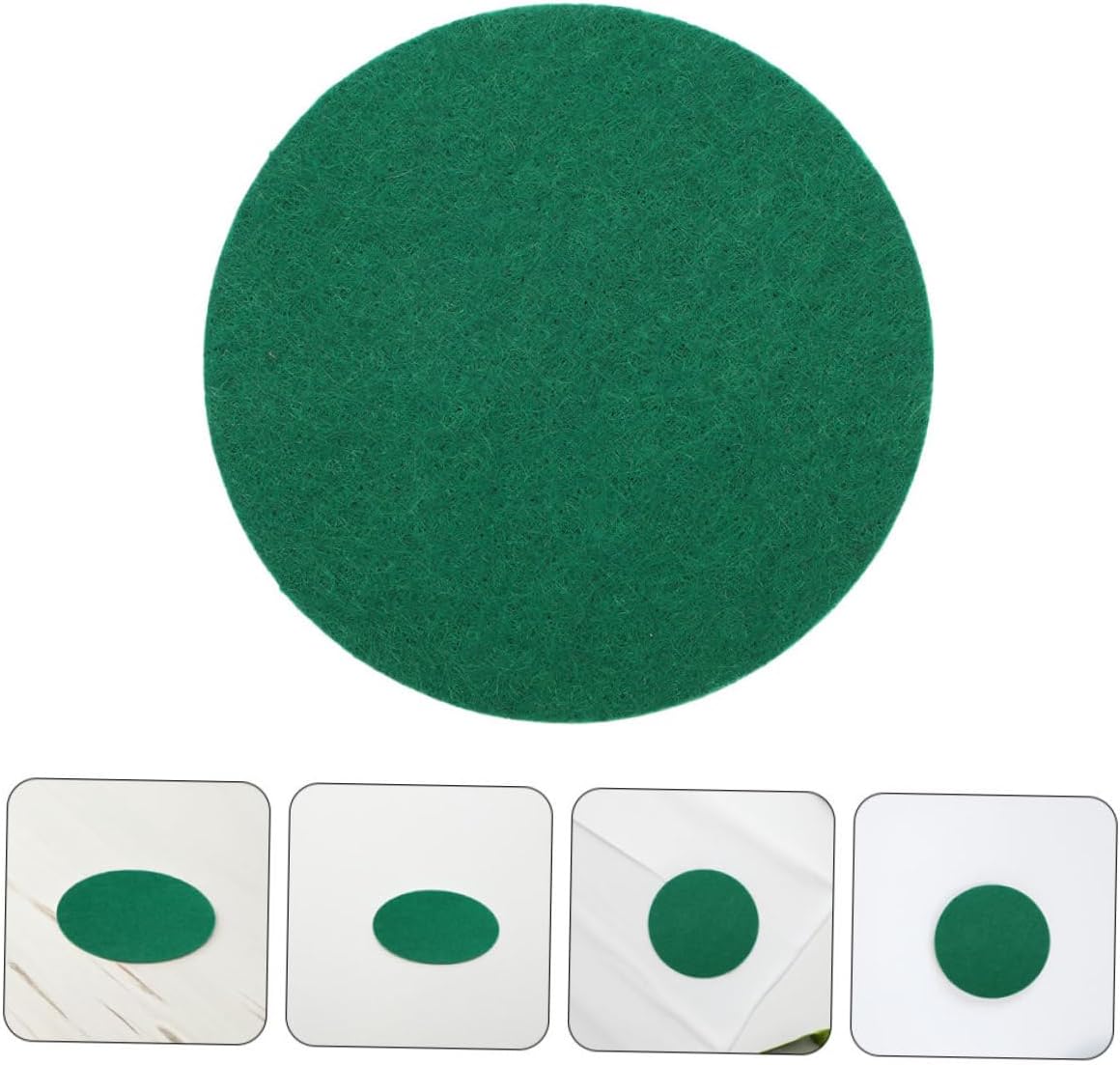 Yardwe 10pcs Hockey Pusher Pads Replacement Felt Hockey Pad for Air Tables Optimizes Striking Capability for Family and Party Games