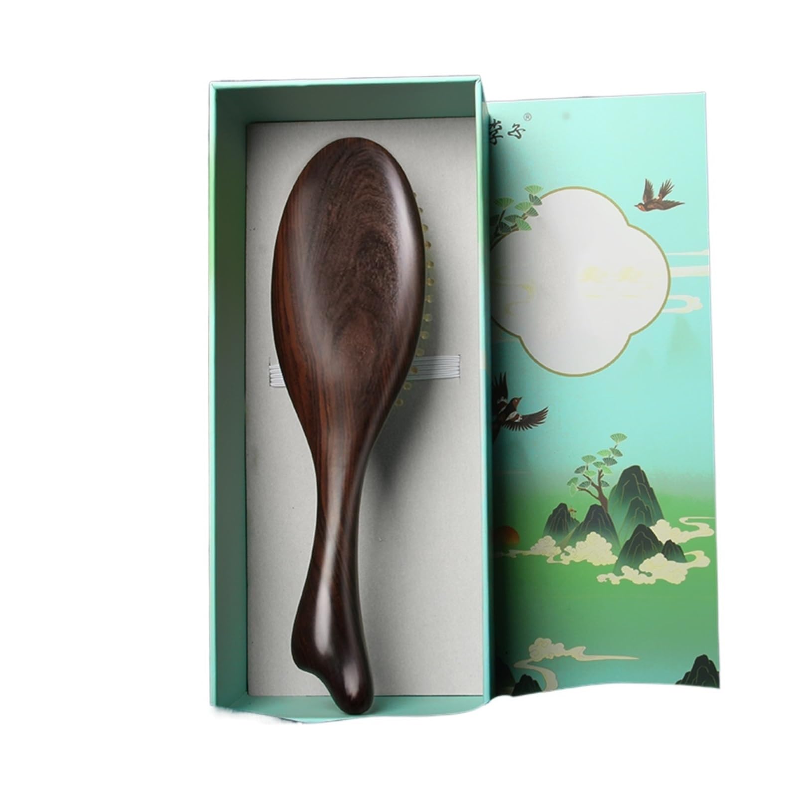 Cepillo para el Cabello, Peine Ovalado de Madera antiestático para masajes, Cepillo para el Cabello desenredante, cepillos masajeadores con cojín de Aire para Cabello Largo