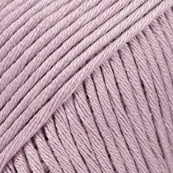 Hilo 100% algodón para tejer y hacer ganchillo, 3 o ligero, DK, peso peinado, almizcle Drops 1.8 onzas, 109 yardas por bola (92 orquídeas dulces)
