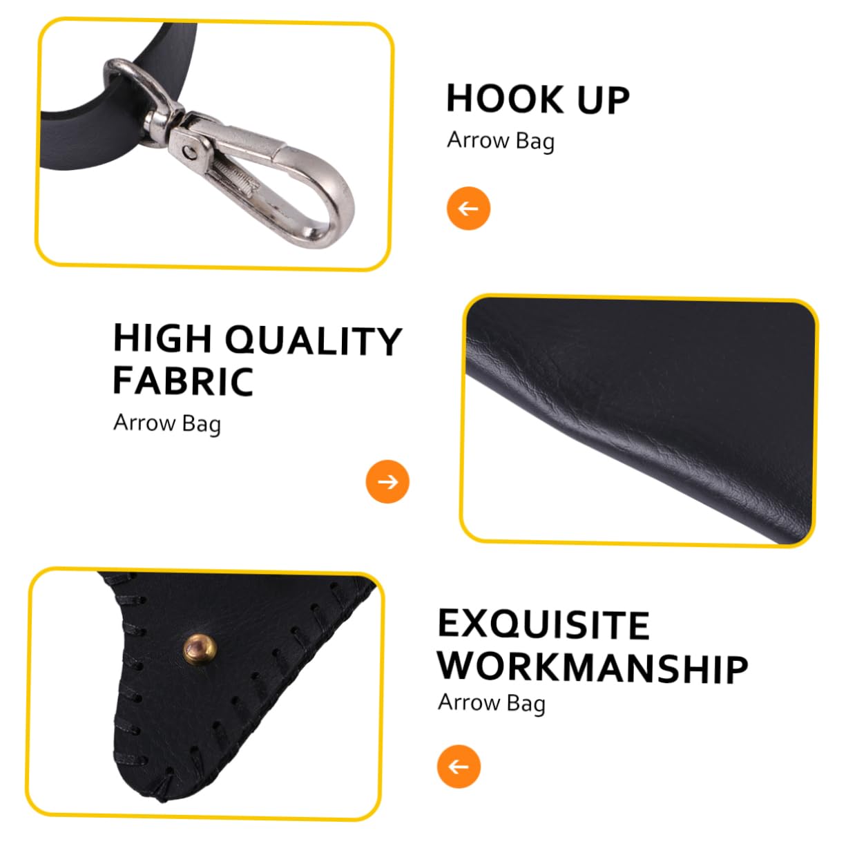 HONMEET 1pc Professional Arrow Holder Bag for Outdoor Pouch Made of Sturdy Materials Left Right Hand Fit Washable Compact